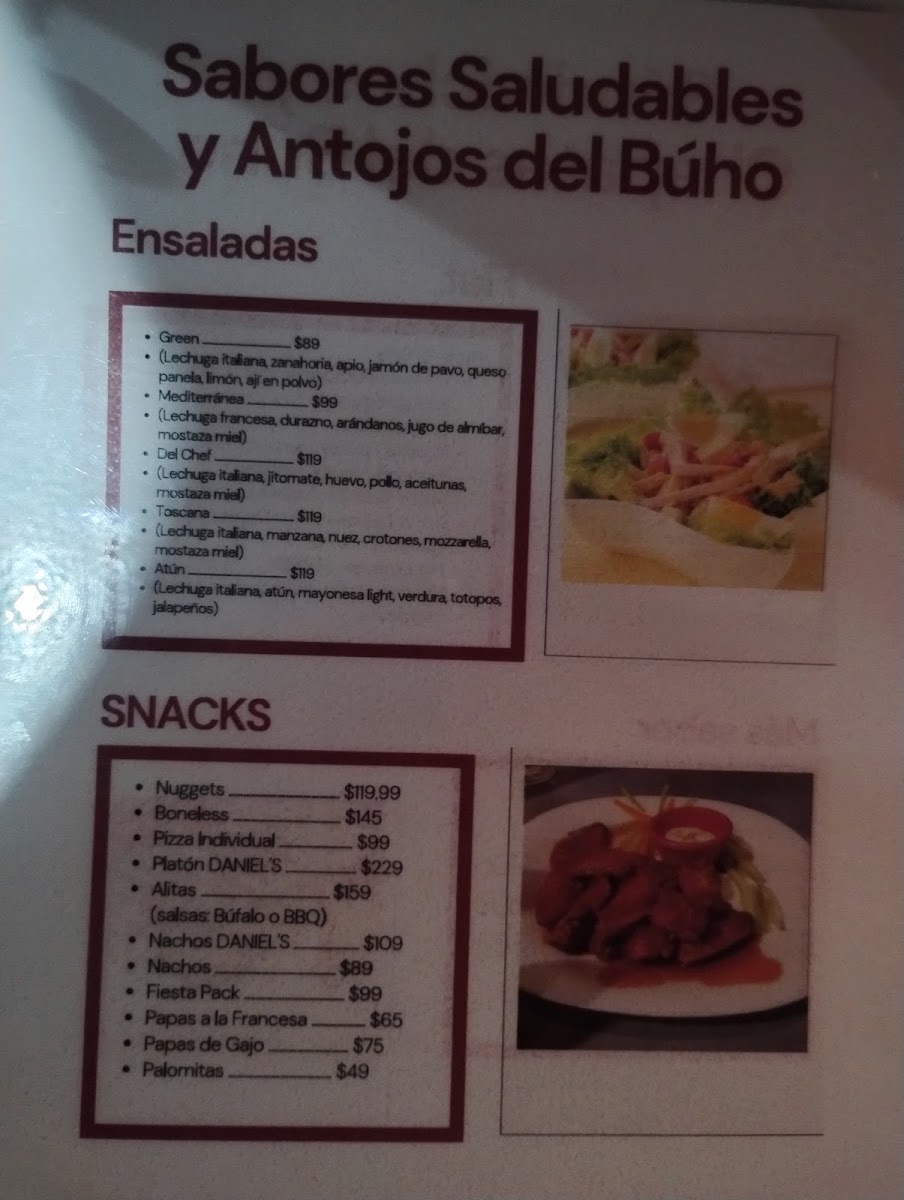 Cafeteria Daniels Menu - Image 2